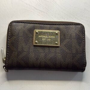 Michael Kors | Monogrammed Coated Canvas Wallet
